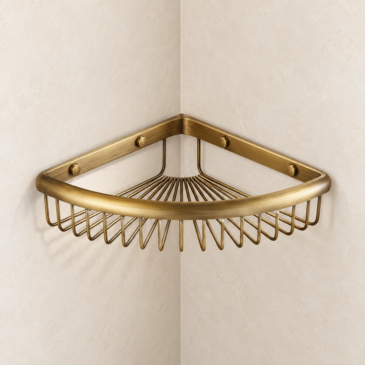 Étagère d’angle Héritage — bronze antique