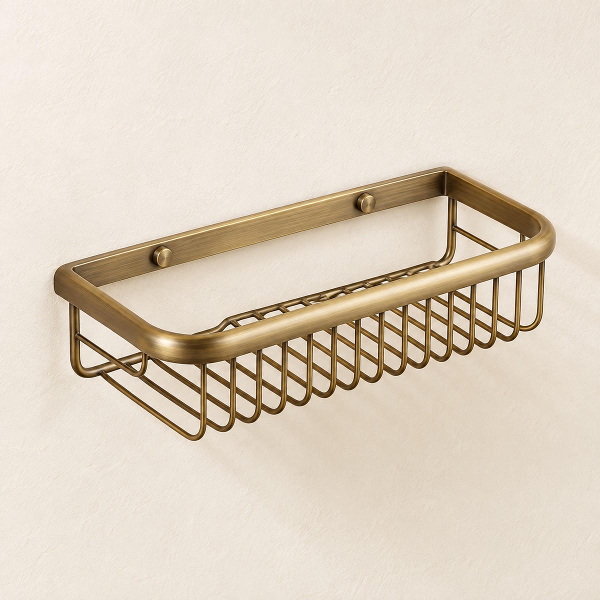Étagère panier murale Héritage — bronze antique