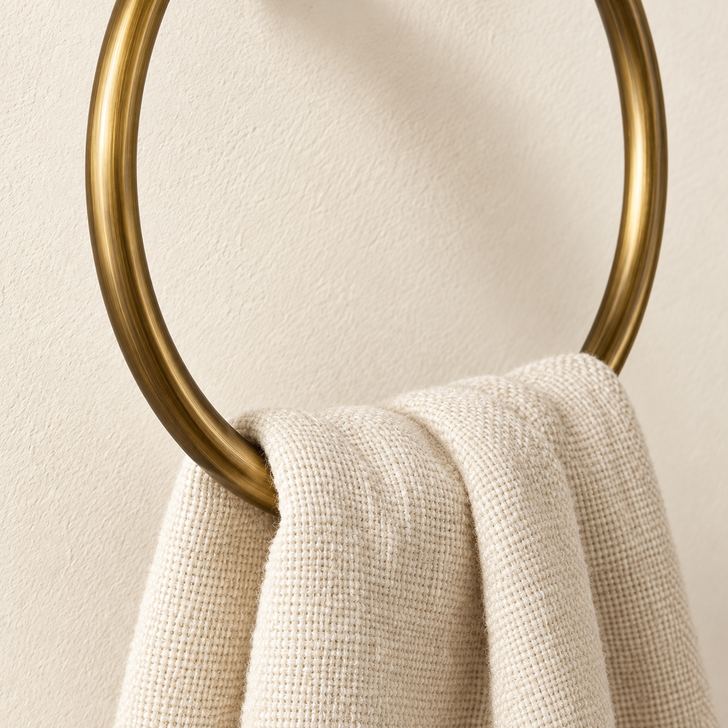 Anneau porte-serviette Héritage — vue 6, décor beige