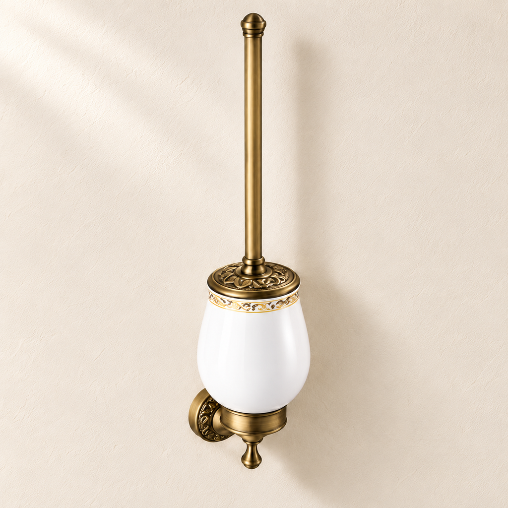 Porte-brosse WC Héritage — vue 1, décor beige