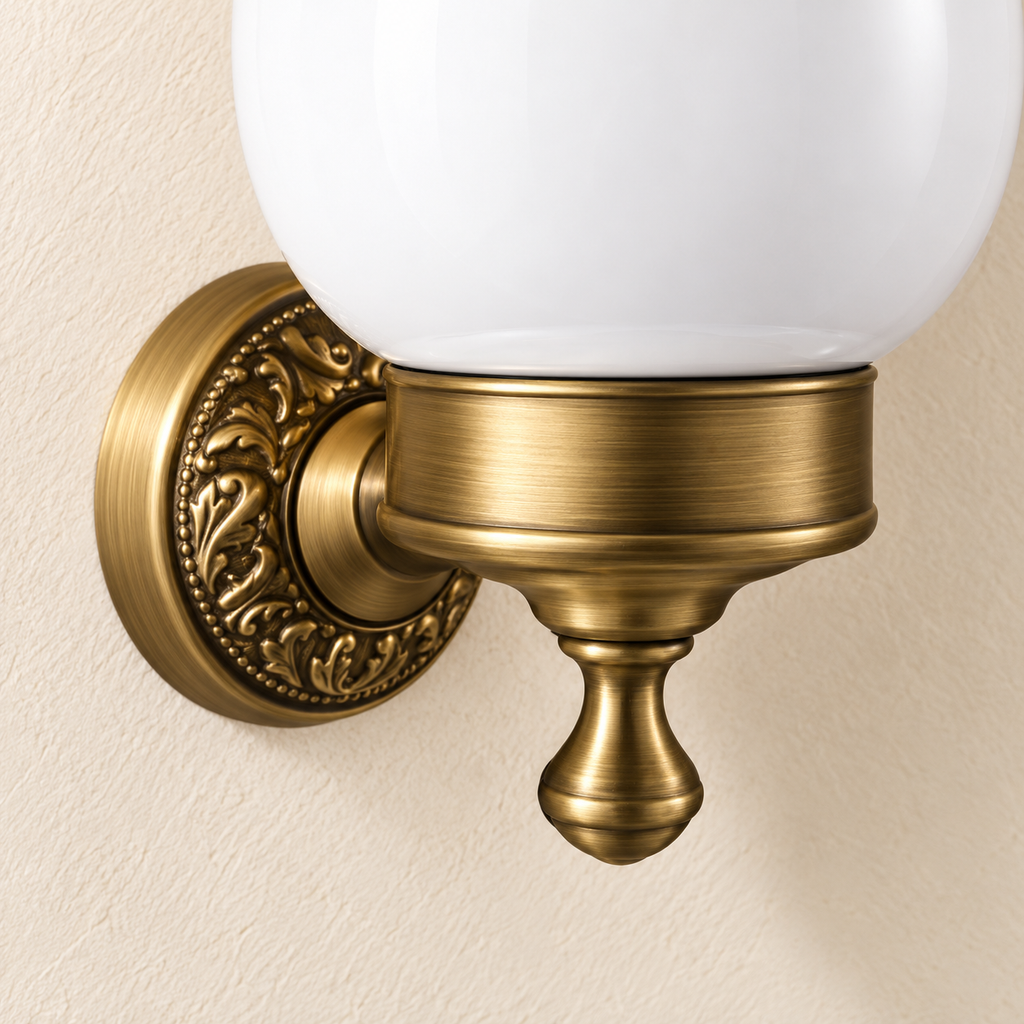 Porte-brosse WC Héritage — vue 4, décor beige