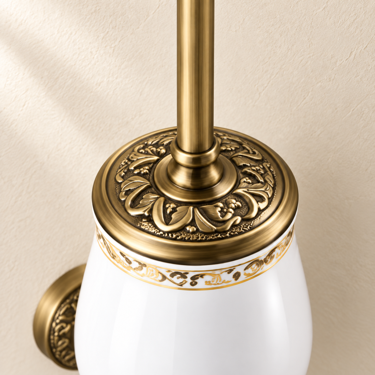 Porte-brosse WC Héritage — vue 6, décor beige