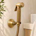 Douchette WC Cannelée seule, finition bronze antique