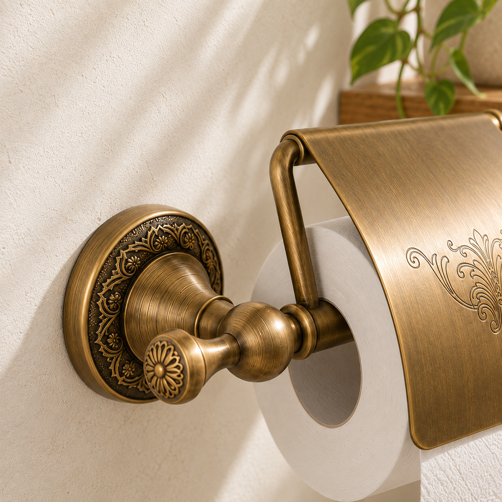 Dérouleur Héritage bronze antique — rosace décorative