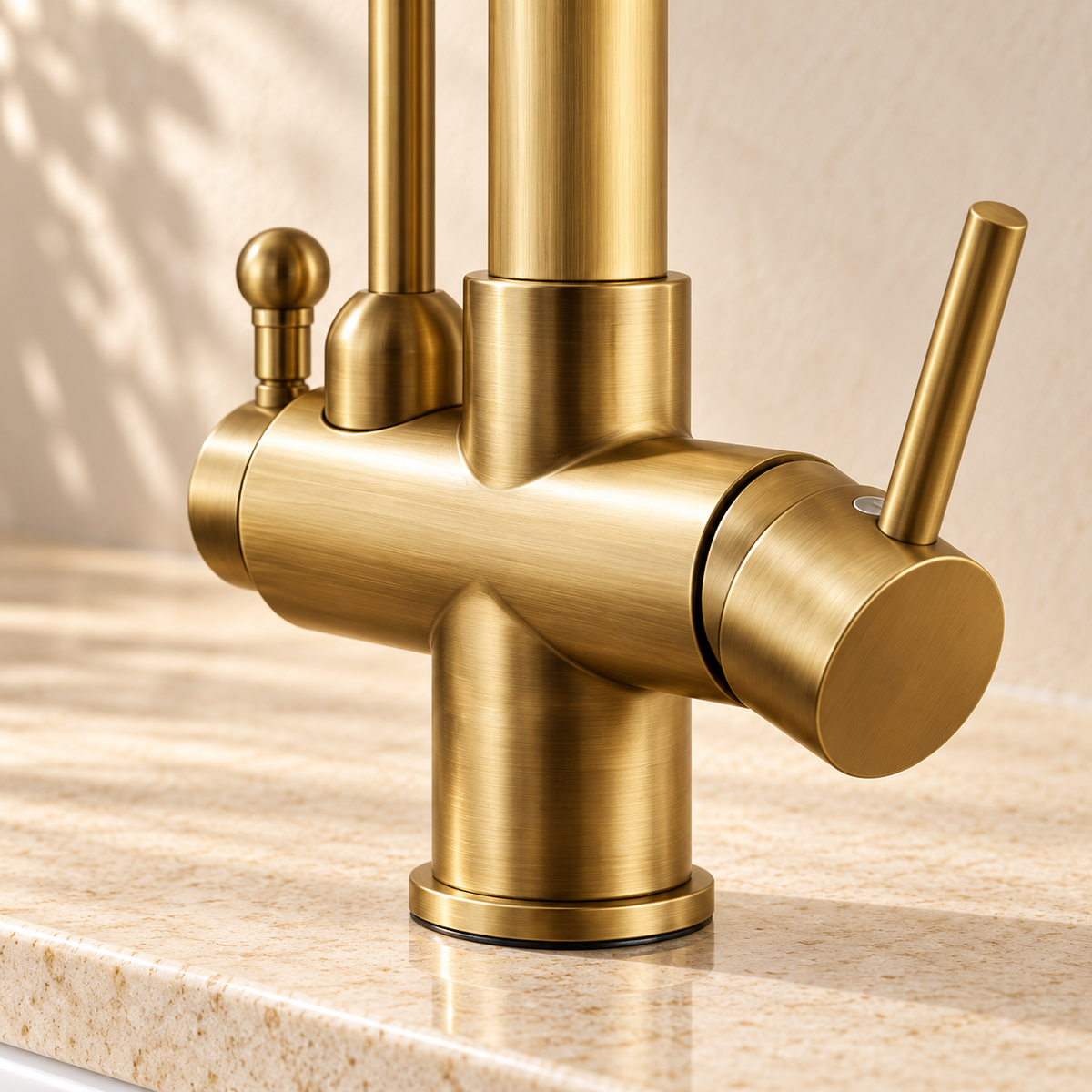 Duo — Détail du corps et de la base — décor beige Brasselle