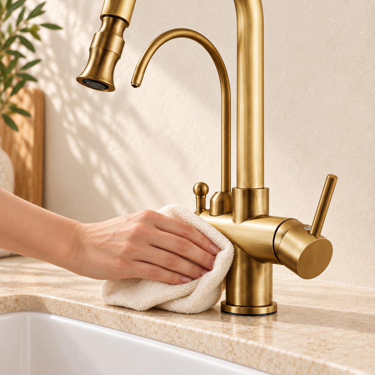 Duo — Entretien au chiffon doux — décor beige Brasselle