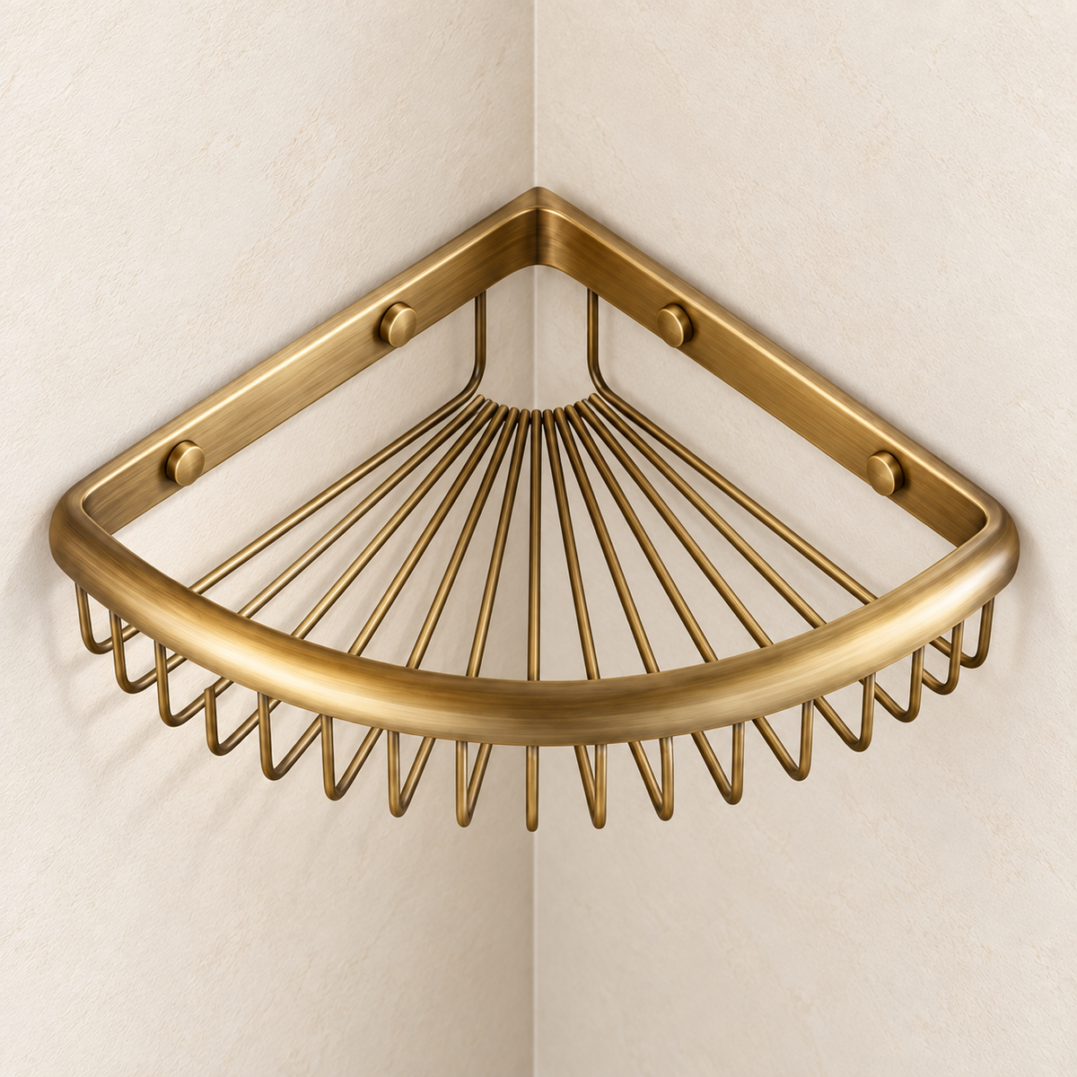 Étagère d’angle Héritage — vue 3, décor beige