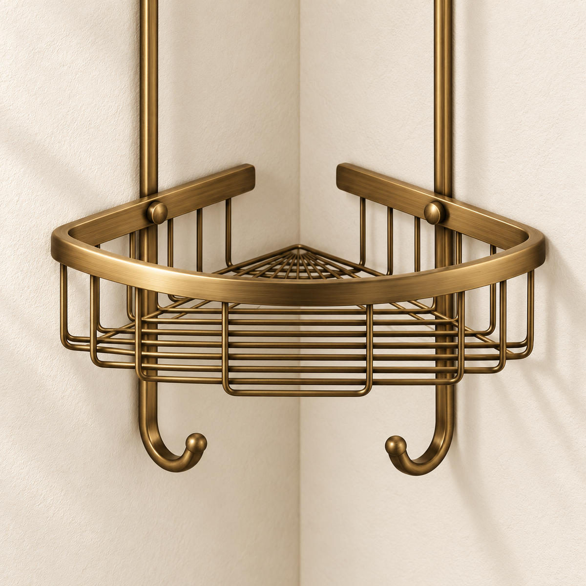 Étagère d’angle double Héritage — vue 6, décor beige