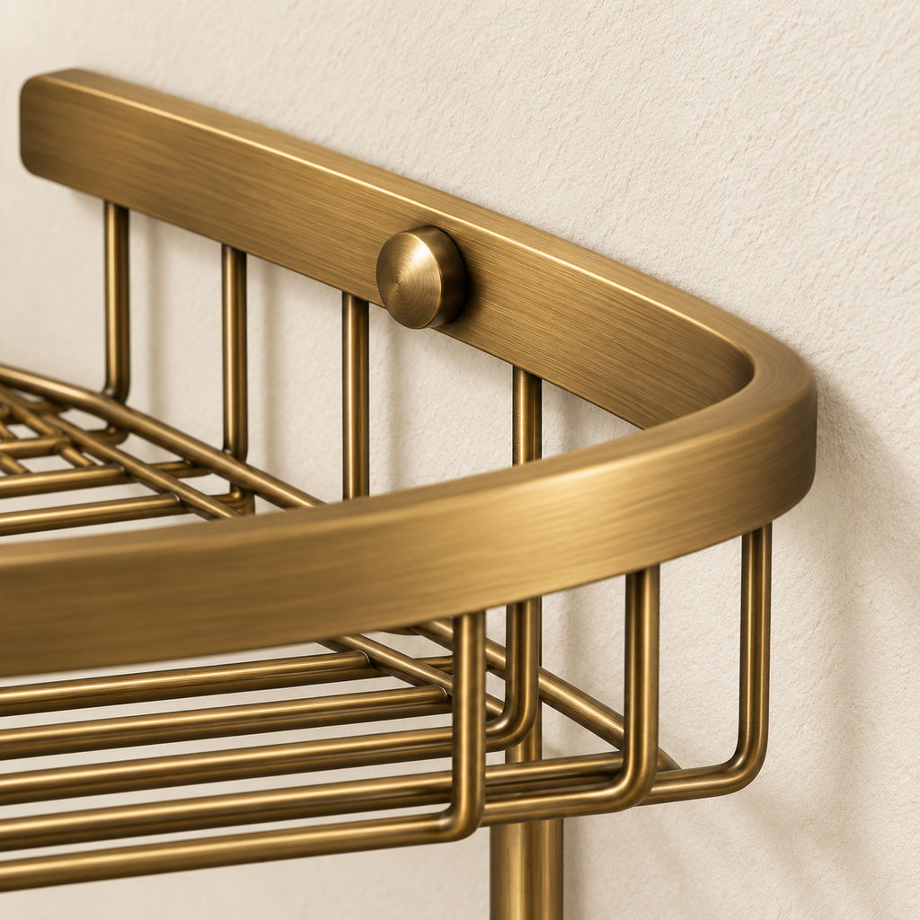 Étagère d’angle double Héritage — vue 7, décor beige