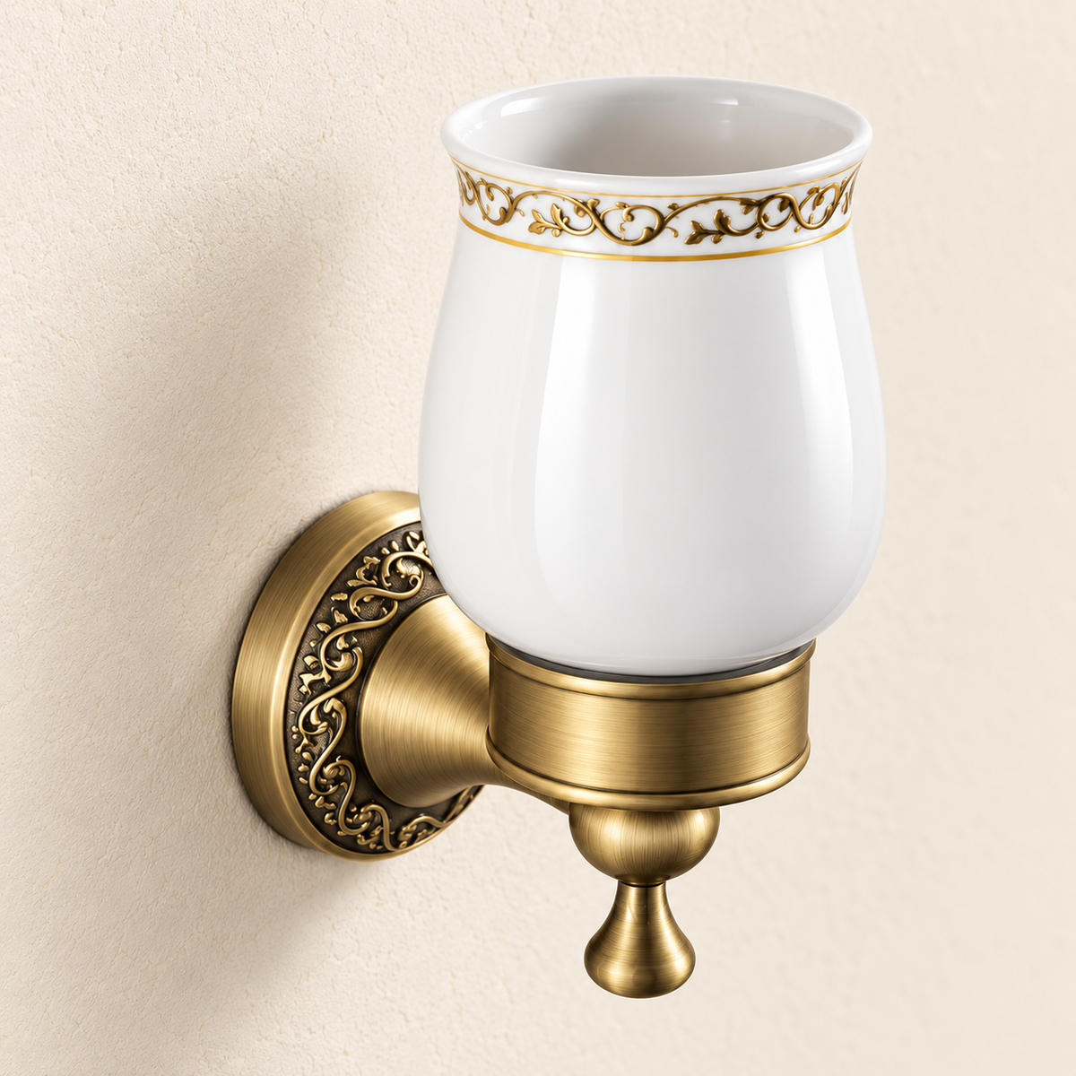 Porte-gobelet Héritage — vue 4, décor beige