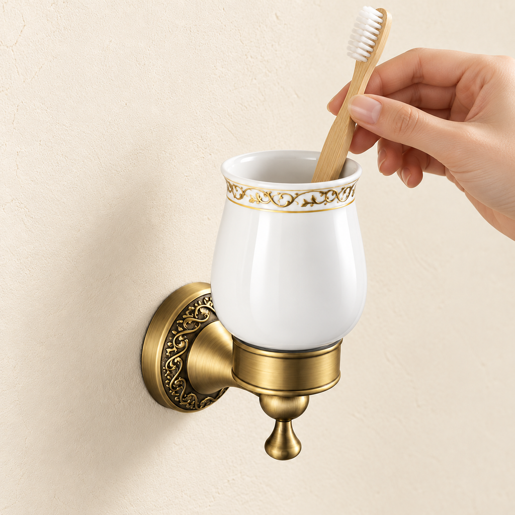 Porte-gobelet Héritage — vue 5, décor beige
