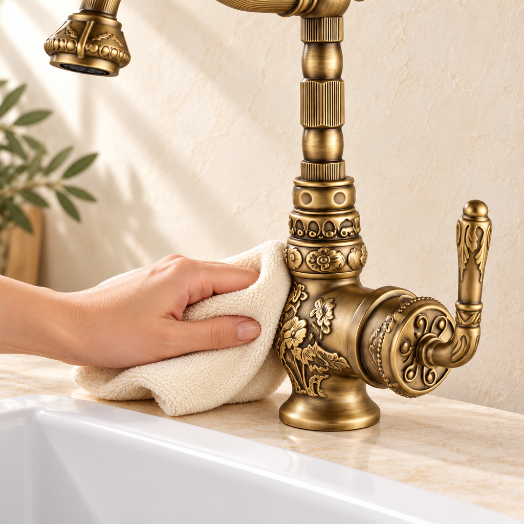 Ornement — Entretien au chiffon doux — décor beige Brasselle