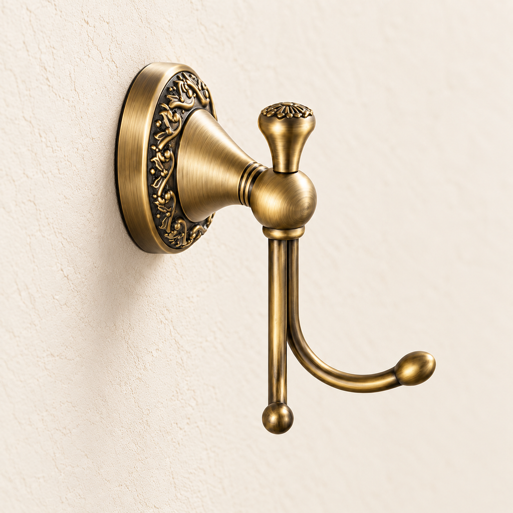 Patère Héritage bronze antique — vue 7, décor beige