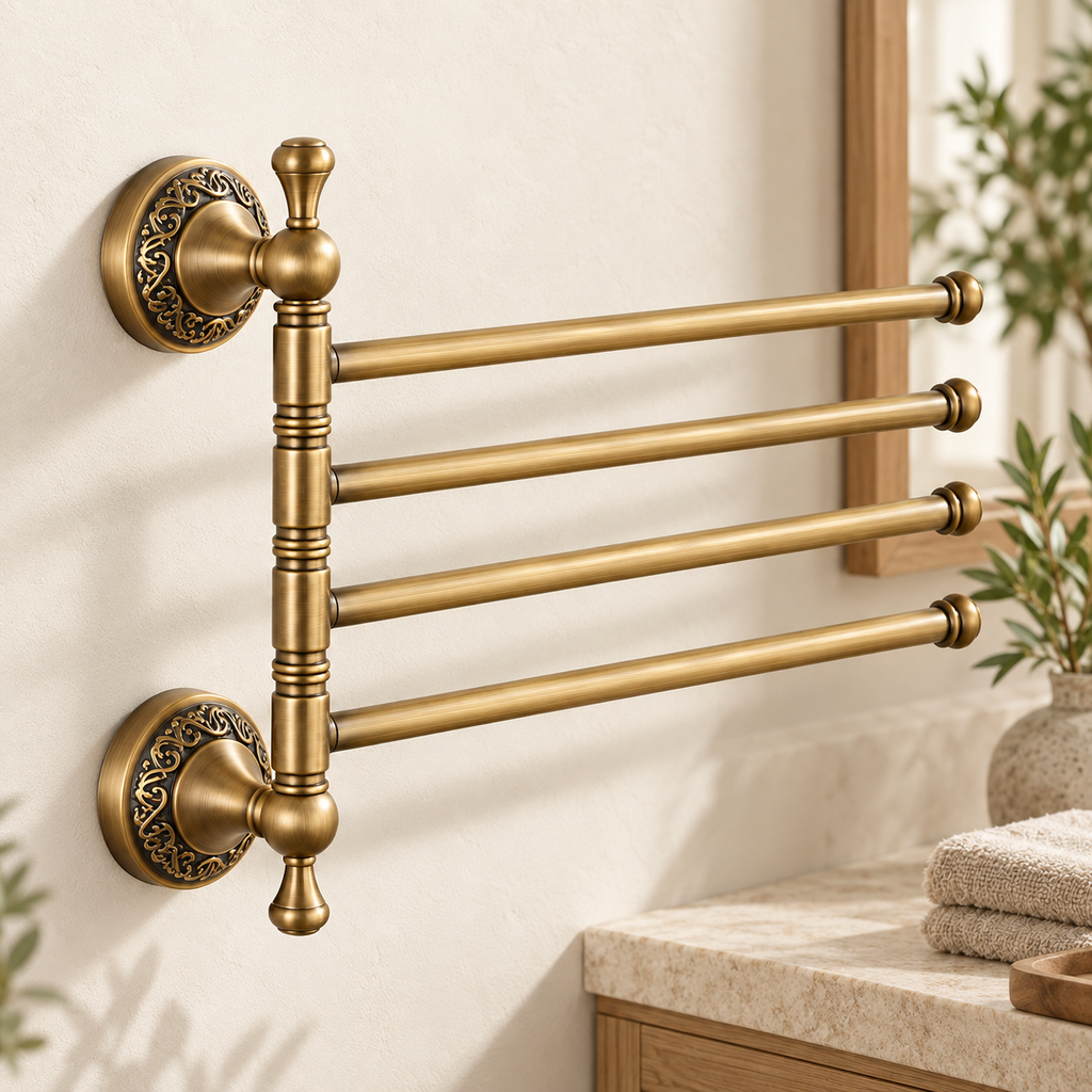 Porte-serviettes Héritage à quatre bras — vue 7, décor beige