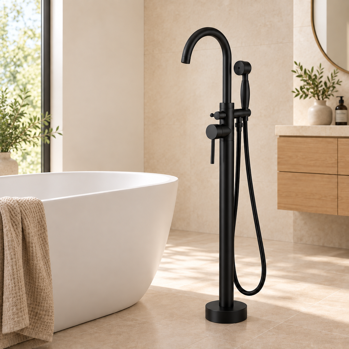 Rivage sur pied — noir mat