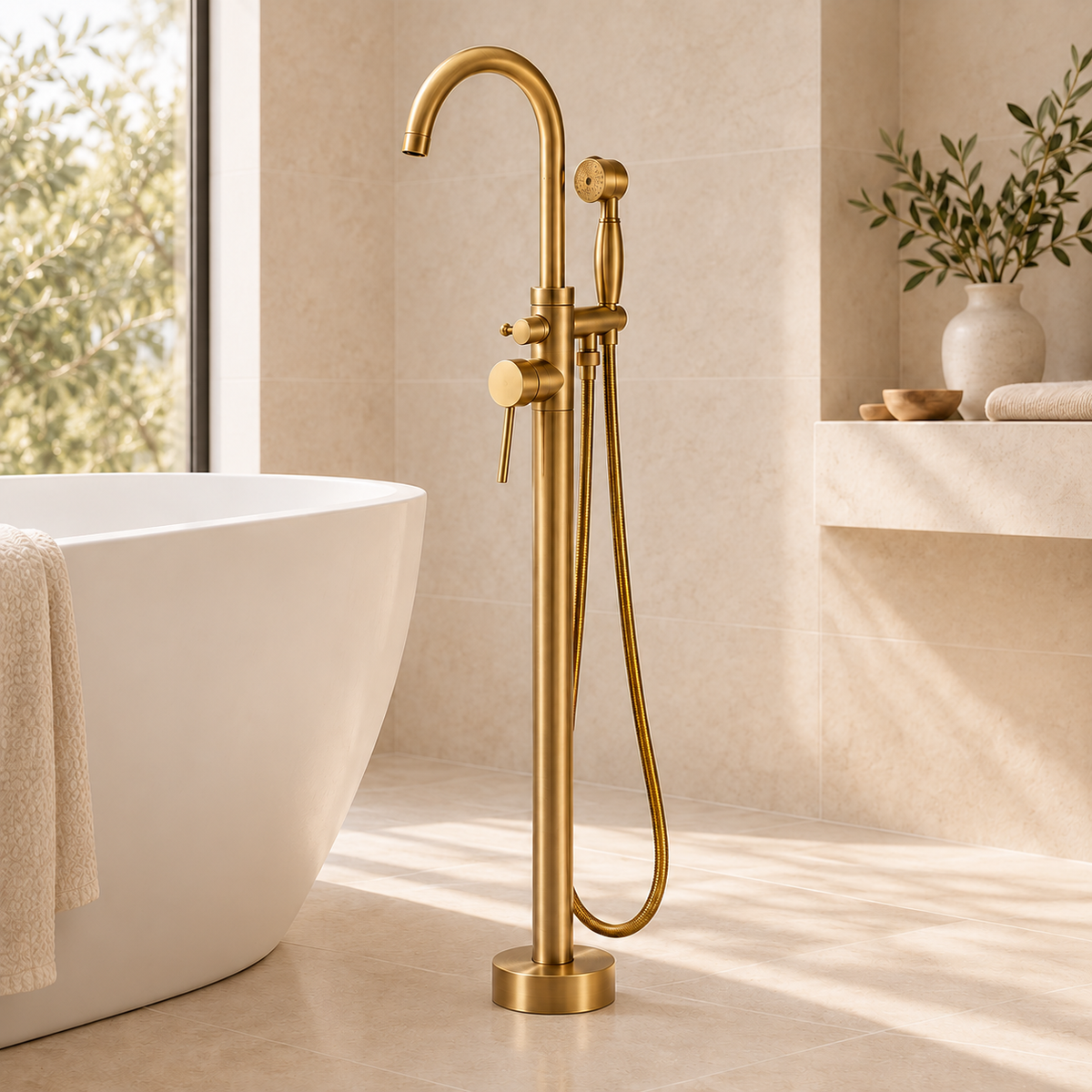 Le mélangeur bain-douche Rivage — deux fixations
