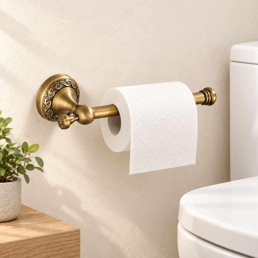Porte-rouleau ouvert Héritage — vue 2, décor beige