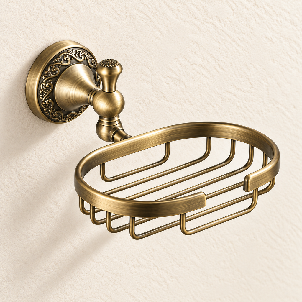 Porte-savon panier Héritage — vue 3, décor beige
