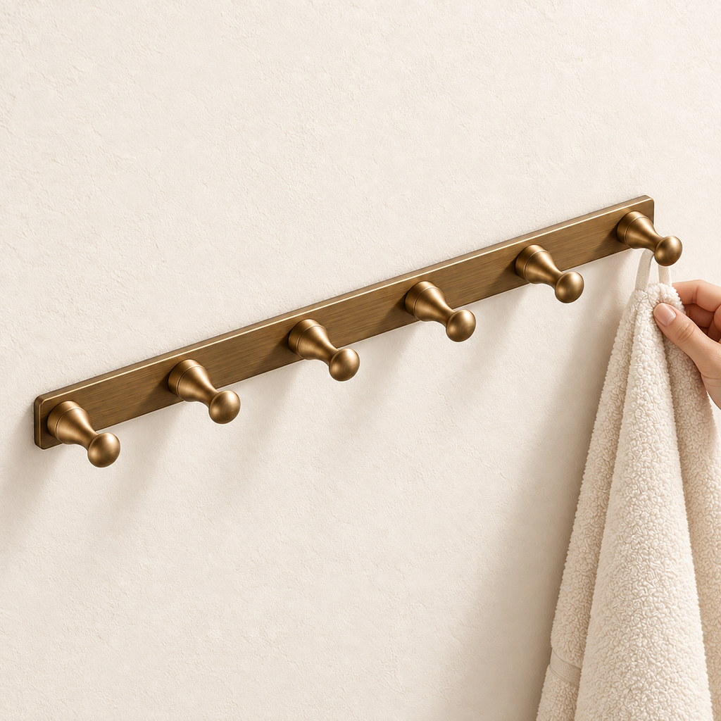 Patère six crochets Héritage — vue 5, décor beige