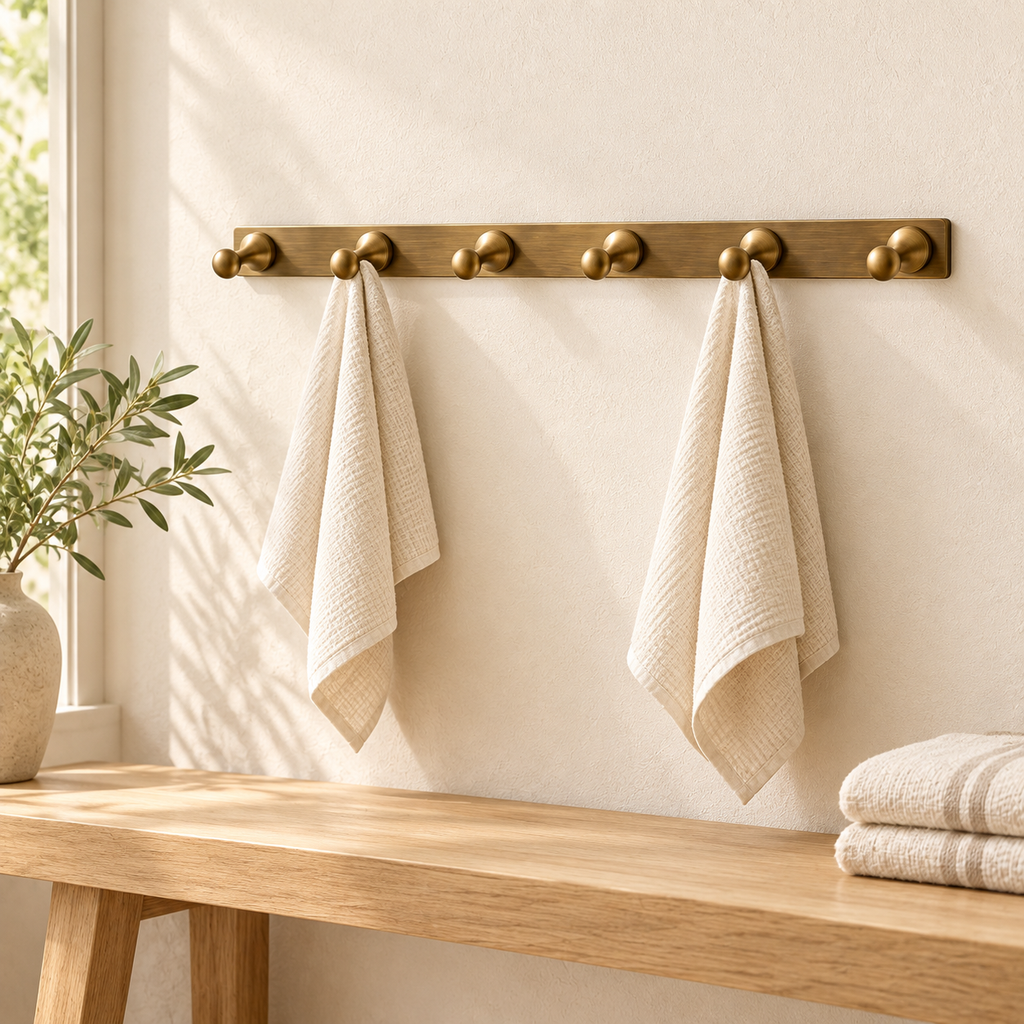 Patère six crochets Héritage — vue 8, décor beige