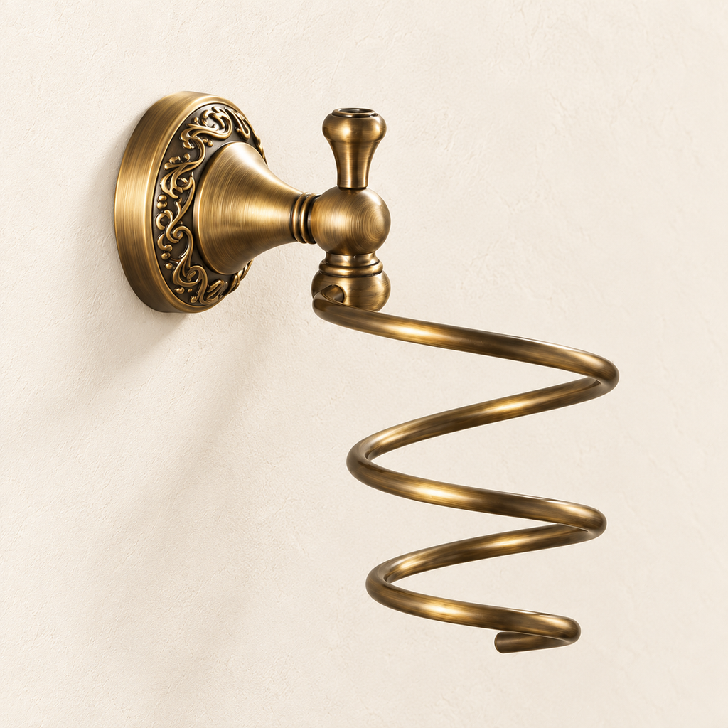 Support sèche-cheveux Héritage — vue 7, décor beige